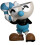 Youtooz Mugman Vinyl Figure 3,7 polegadas Mugman Action Figure Coleo Cuphead baseada em jogos Cuphead 4