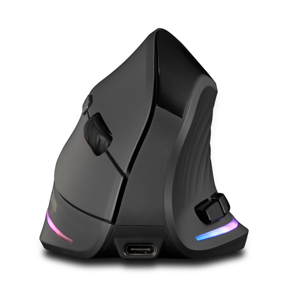 Zelotes 2.4G Wireless Vertical Ergonomic Mouse 800Mah 11Cm Black 4971346537580