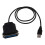 New Parallel Port DB36 Printer USB Converter Adapter Black 3