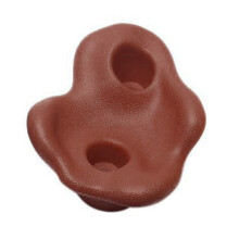 PE Rock Climbing Holds 10PCS - 12.5x10cm, Coffee Color, 80kg Limit