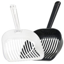 Ergonomic Cat Litter Scooper Set of 2, Durable ABS Material, Non-Slip Grip, Smooth Edges for Easy Cleaning Litter Box Accessory