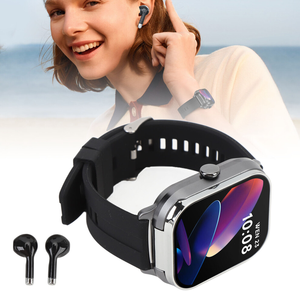 2.01In Tft Smartwatch & Earbuds 2 In 1, 240Mah, Silver 3251346540409