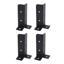 Weatherproof Metal Post Anchor Mounting Kit 4 Sets for Deck Fence Railing