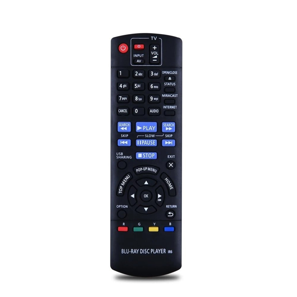 Remote Control For Nqayb000957 N2qayb000959 Dmp-Bdt360 Dmp-Bdt361 Dmp-Bdt460 Blu-Ray Dvd Player Replacement Remote 6447073448287
