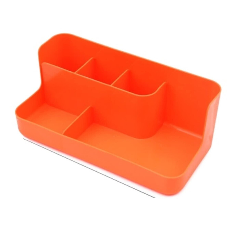 Makeup Organizer Box for Dressing Table - Versatile Desktop Cosmetic Storage with Multiple Compartments and Clear Design