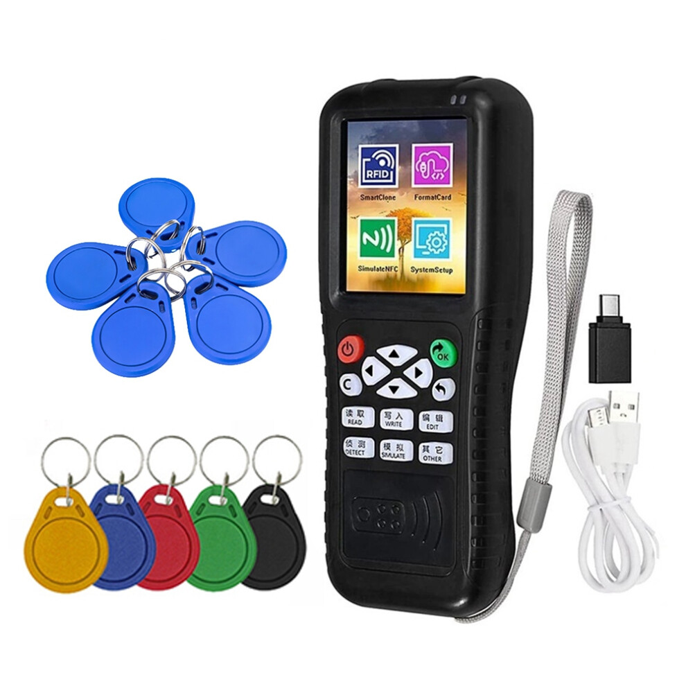 X100 Rfid Nfc Smart Card Reader Writer+5 X Uid/Cuid Keychain 4713049697037