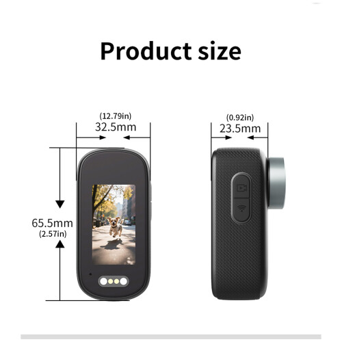 4K Magnetic Mini Action Camera Easy Recording 3 hourBattery 2