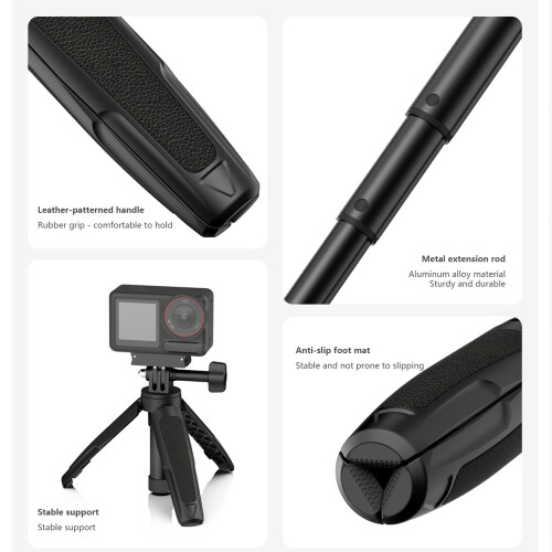 Portable Retractable Selfie Stick Tripod Aluminum Handle 2