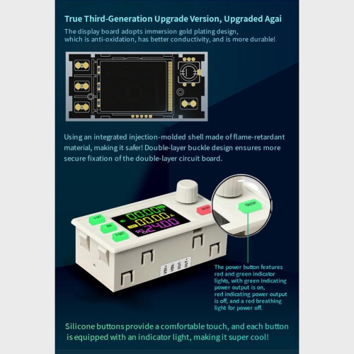 XY6020LV CNC Adjustable DC Power Supply 20A 1200W Constant Voltage Constant Current Step-Down Module for Maintenance 1