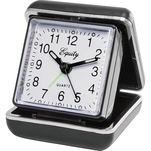 Equity 20080 Quarz-Analog-Klapp-Reisewecker 2