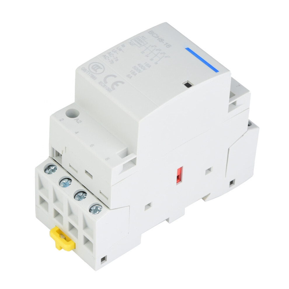4P 16A 24V Household AC Contactor DIN Rail Mount