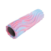 Foam Roller Yoga Muscle Roller 45cm Portable Sports Foam Roller in Pink Blue for Muscle Relaxation and Recovery