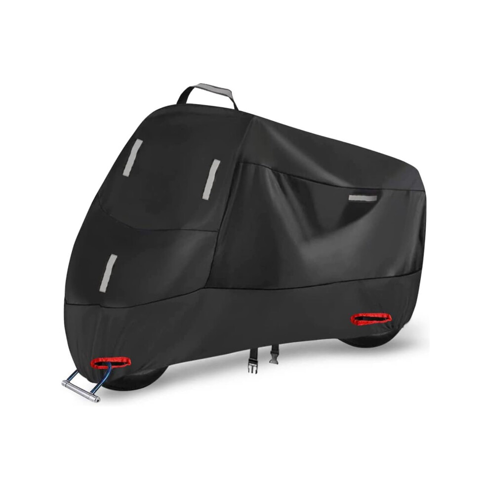 Motorcycle Cover for Triumph Speed Twin 1200, Breathable Waterproof Oxford Fabric with Lock Holes for Indoor Outdoor Use-image-OPC-PKBVMWQ-NEW