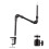 1/4 ST-01 Bracket Flexible Foldable Desk Mount Stand Ballhead Adapter 1