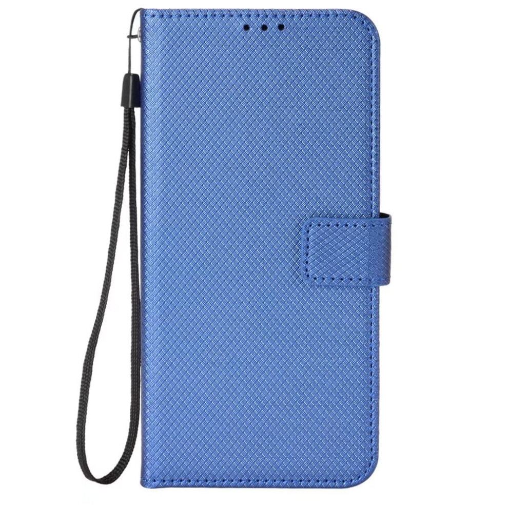 Case For Samsung Galaxy A26 5G Bling Sparkle Glitter Shockproof Leather Folio With Card Slot & Wrist Strap Blue 9084446746808