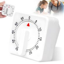 Timers for Cooking - 60 Minute Mechanical Kitchen Timer with Loud Alarm, Waterproof Countdown Timer for Kids and Seniors