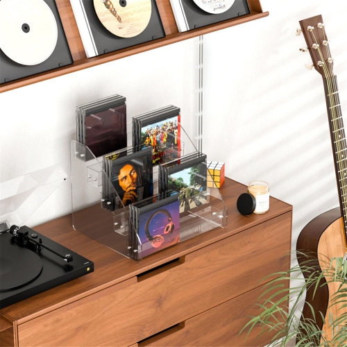 Θήκη CD 5 επιπέδων, Clear Organizers CD, CD Display Rack χωράει έως και 30 2