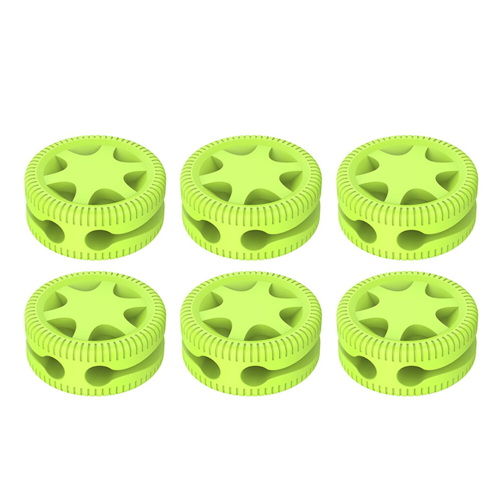 6Pcs Silicone Cable Winder Portable Usb Charging Adapter Holder For Desk Organization And Cord Management 6038364123350