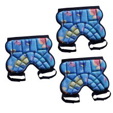 Hockey Pants Hip Protection 3pcs Set for Kids Soft Fabric Comfortable Hip Pads for Snowboarding Skating Cycling