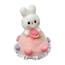Buquê de coelhos, brinquedo de pelúcia, boneca de flores, presente de dia dos namorados