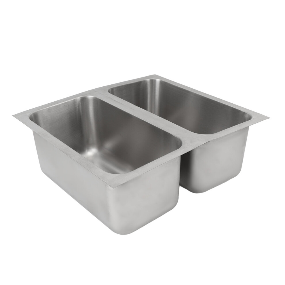 Efficient Drainage Double Basin Sink For Rv/Boat Made Of 304 Stainless Steel 7901346555489