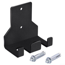 Wall Mounted Pole Rack for Barbells and Weightlifting Bars - Double Pole Gym Storage Solution, Heavy-Duty Steel, Space-Saving Design