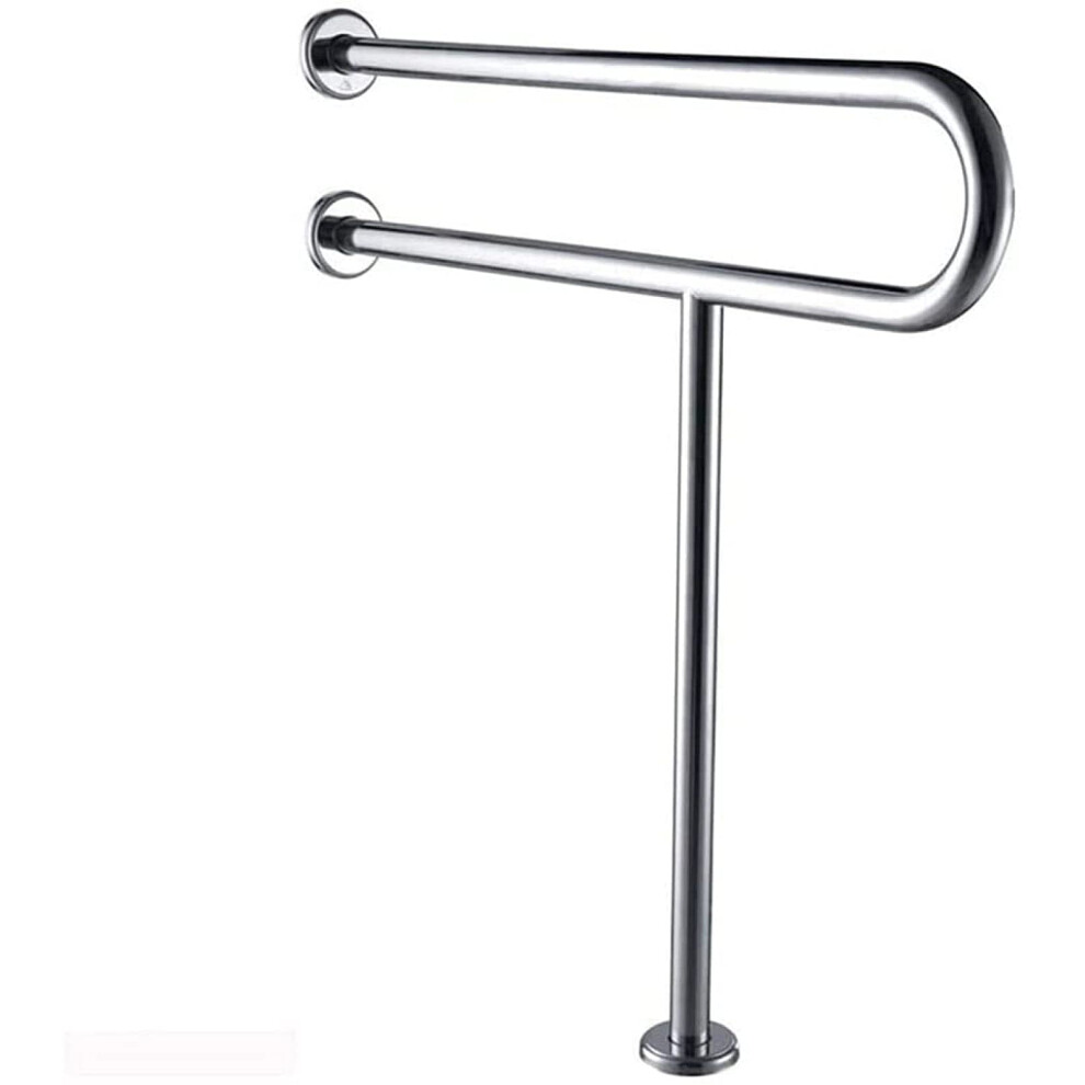 Shower Security Handrail for Toilet and Bathtubs, Polished Chrome Stainless Steel 24-Inch Grab Bar