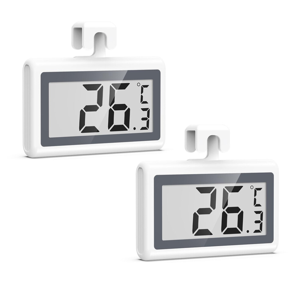 Merkkitã¶N Fridge Freezer Thermometer, With Lcd Display For Kitchen