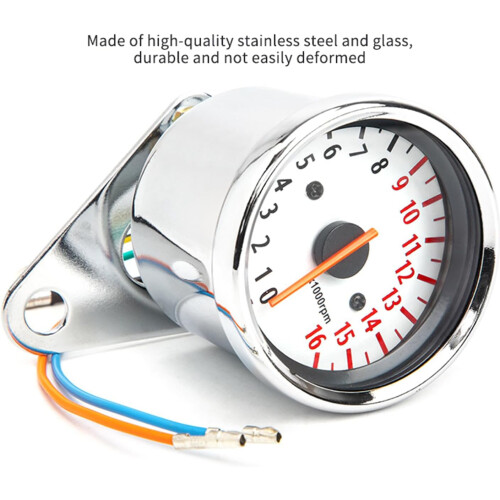 High Performance 1.6W Motorbike Tachometer Counter with Electronic Pointer Display for Easy Engine Readings 2