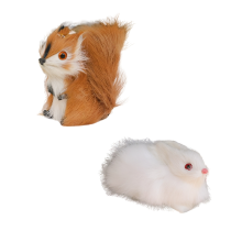 Presente de esquilo simulado modelo animal decoração de feriado