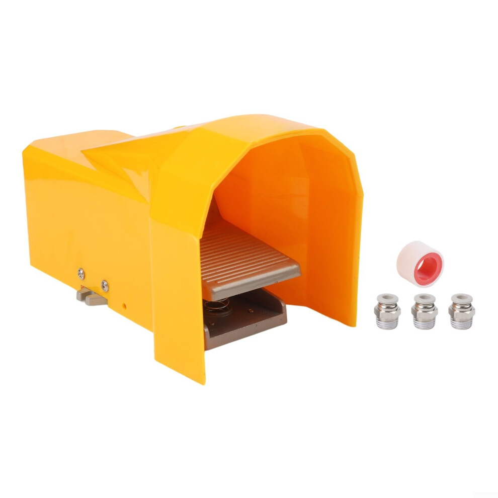 4F21008lg Pneumatic Foot Switch With Lock And Cover For Industrial Automation, Printing, Welding, Textile Equipment 6038364124210