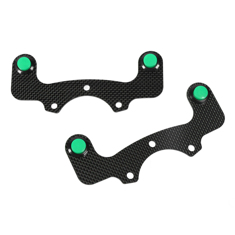 2Pcs Carbon Fiber Steering Wheel Horn Button For 6 Bolts Nardi & Vertex Green 8711346558071