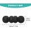 Back Foam Roller for Deep Tissue Massage, Trigger Point Leg Roller with High Hardness Wave Design for Spine Stretching 4