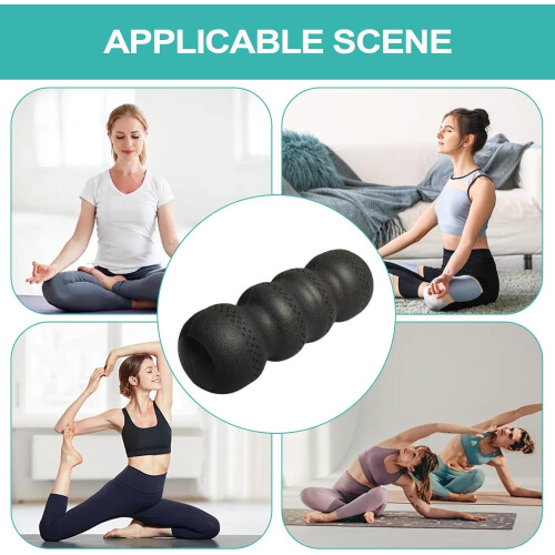 Back Foam Roller for Deep Tissue Massage, Trigger Point Leg Roller with High Hardness Wave Design for Spine Stretching 2
