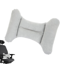 Travel Lumbar Pillow H-Shaped Inflatable Support Cushion, Portable Ergonomic Back Support for Chairs and Seats, Grey