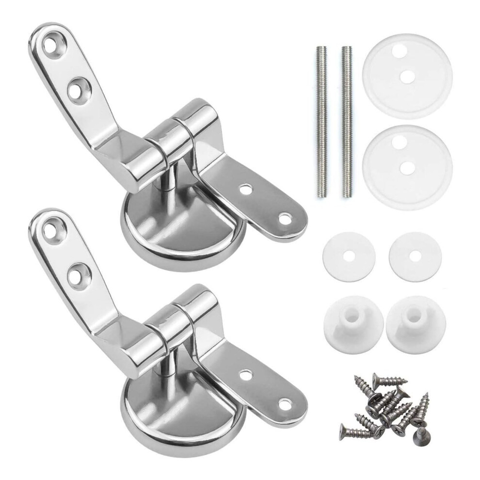 Toilet Screw Hinge Kit, Zinc Alloy Toilet Seat Replacement Parts, Easy Install For Standard Bathroom Toilets 6447073450143