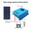 100A MPPT Solar Charge Controller 12V-48V with LCD Display, Blue/White 3