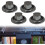 4 Pack BBQ Oven Switch Knobs 48mm Gas Stove Replacement Parts Electroplated ABS 8mm Flat Core Compatible Knobs 5