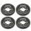 4 Pack BBQ Oven Switch Knobs 48mm Gas Stove Replacement Parts Electroplated ABS 8mm Flat Core Compatible Knobs 1