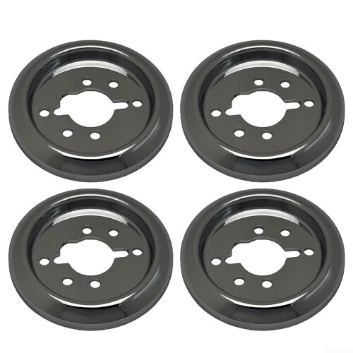 4 Pack BBQ Oven Switch Knobs 48mm Gas Stove Replacement Parts Electroplated ABS 8mm Flat Core Compatible Knobs