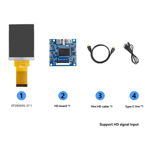 2.8-Inch Mini Split Screen HDMI-Compatible 480x640 Resolution B 1