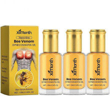 (3pcs) Men Thermo Bee-venom Gynecomastia Tightening Oil Natural Ingredients Chest Massage Oil Present For Men
