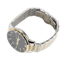 Quartz Men's Water-Resistant Business Watch, 41.9mm, Black &amp; Gold