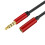 Lasting 3.5mm Stereo Cable Weave Weaving, Flat Design,-2m Red 1