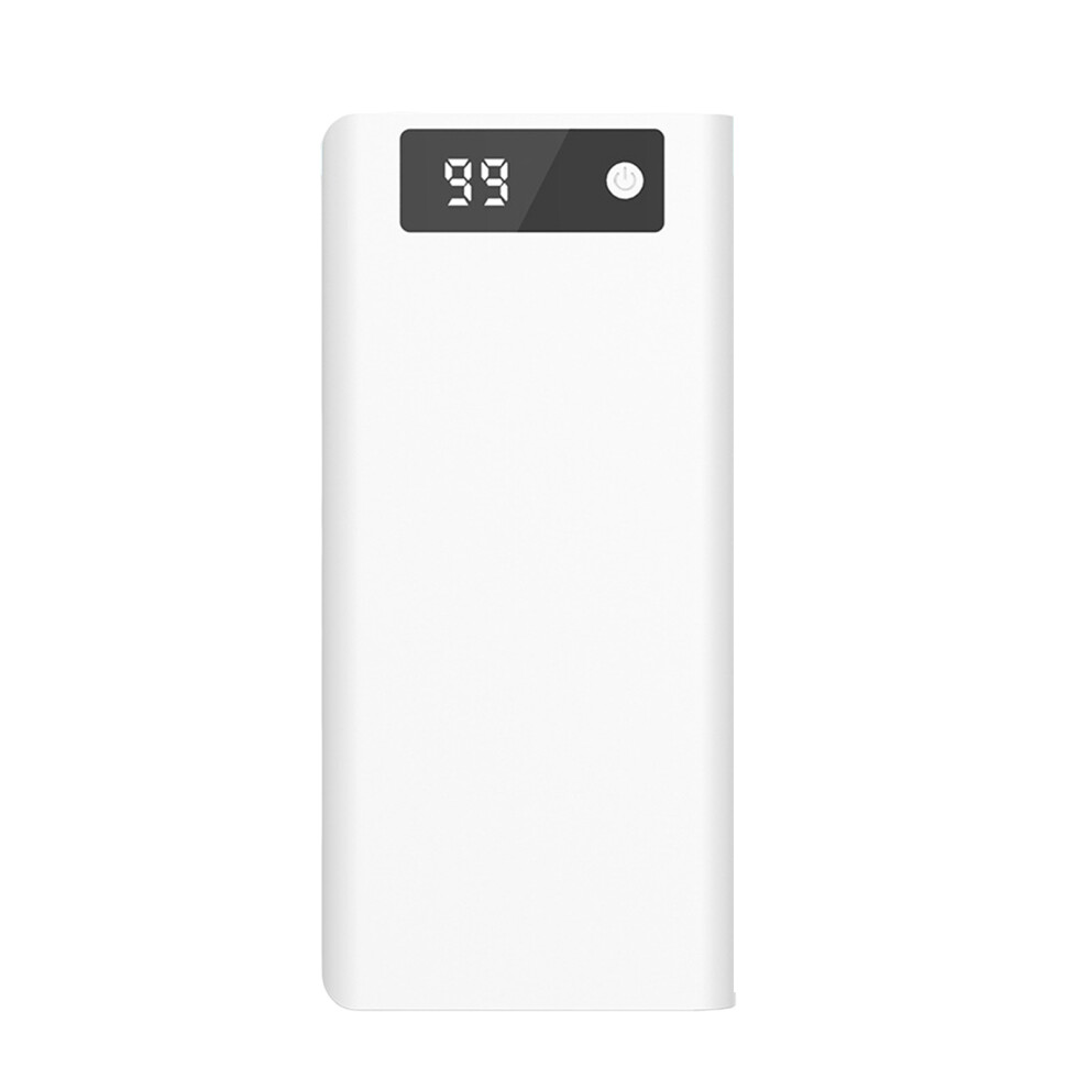Tool Less 18650 Battery Storage Box With Digital Display- White 7704000012751