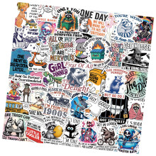Animal Sticker Easy To Apply Decals for Scrapbooking Skateboard