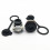 Zinc Alloy RJ45 Panel Socket 8P8C Female Ethernet-Black 2