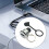 Zinc Alloy USB3.0 Panel Mount Socket Connector With-silver 6