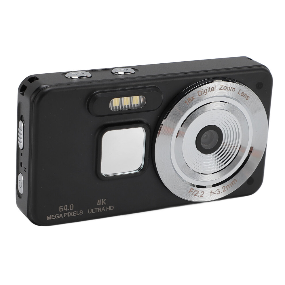 4K 64Mp Portable Camera 18X Zoom Hd Video Vlogging Compact Black 9491346566052