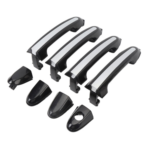 Chrome Exterior Door Handle Kit for Santa Fe 2007-2012, Scratch-Resistant 1
